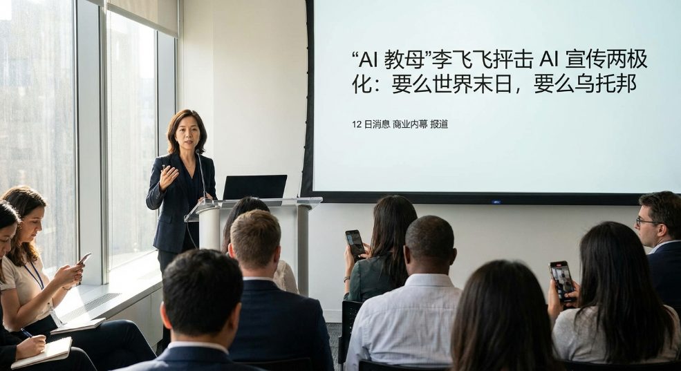 “AI 教母”李飞飞抨击 AI 宣传两极化：要么世界末日，要么乌托邦第一张图