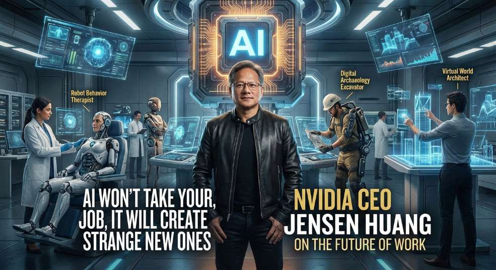 英伟达 CEO 黄仁勋：AI 不会直接“抢”走你的饭碗，而是会催生一些奇怪职业
