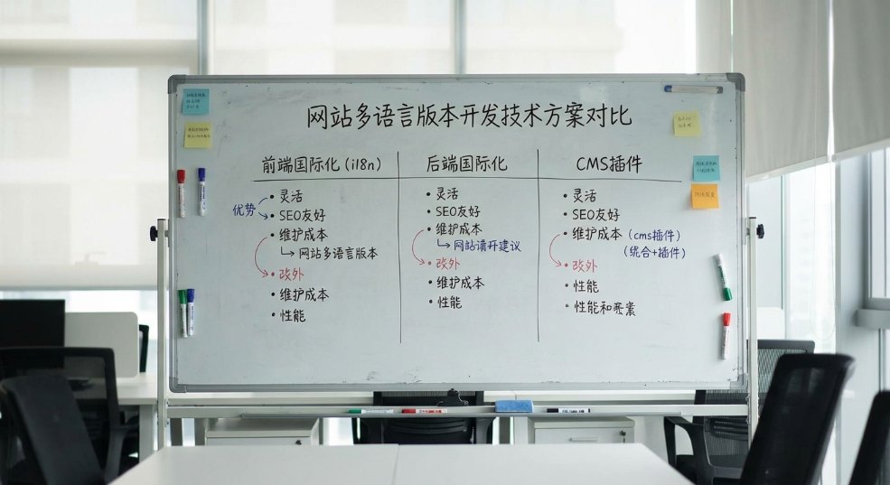 网站多语言版本开发技术方案对比第一张图