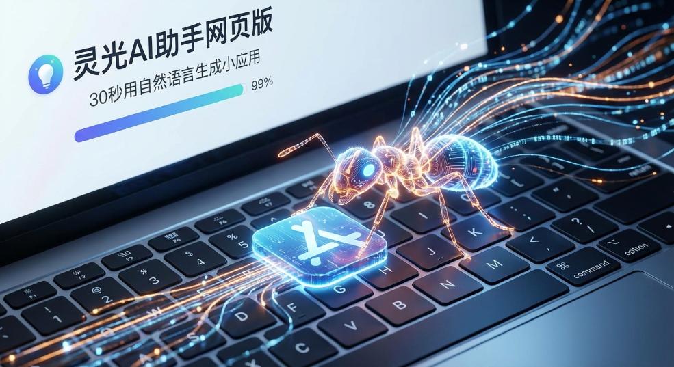 蚂蚁集团通用 AI 助手灵光上线网页版，可“30 秒用自然语言生成小应用”