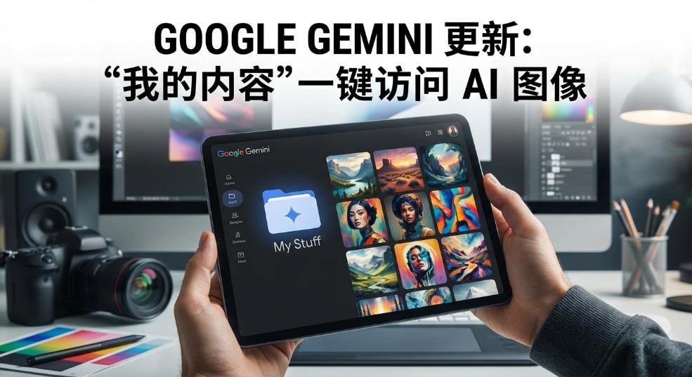 谷歌 Gemini 网页版更新“我的内容”文件夹，可一键访问生成的 AI 图像
