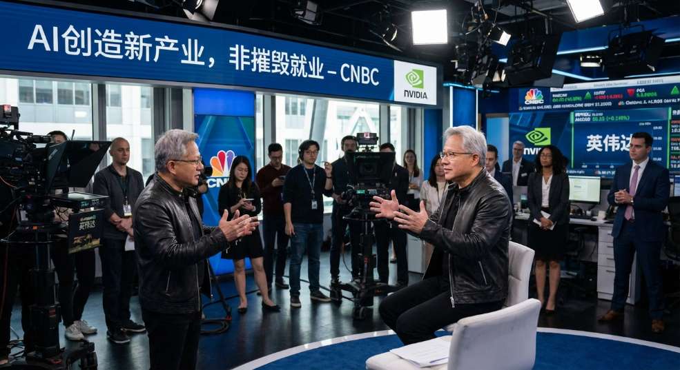 黄仁勋:AI 不会摧毁就业,反而创造新产业 黄仁勋:AI 不会摧毁就业,反而创造新产业第二张图