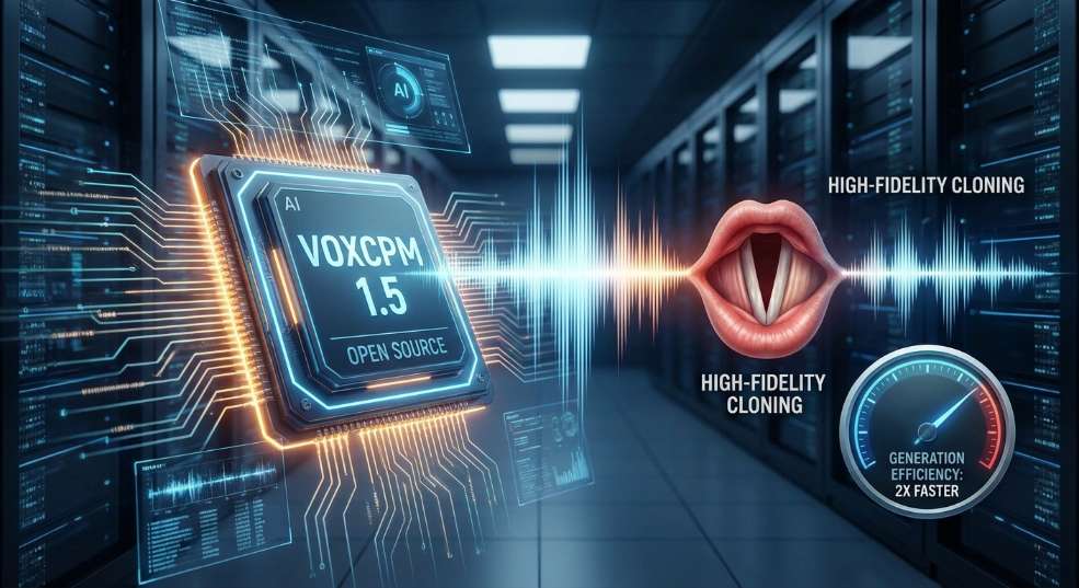 面壁智能 VoxCPM 1.5 语音生成 AI 模型开源：高采样音频克隆，生成效