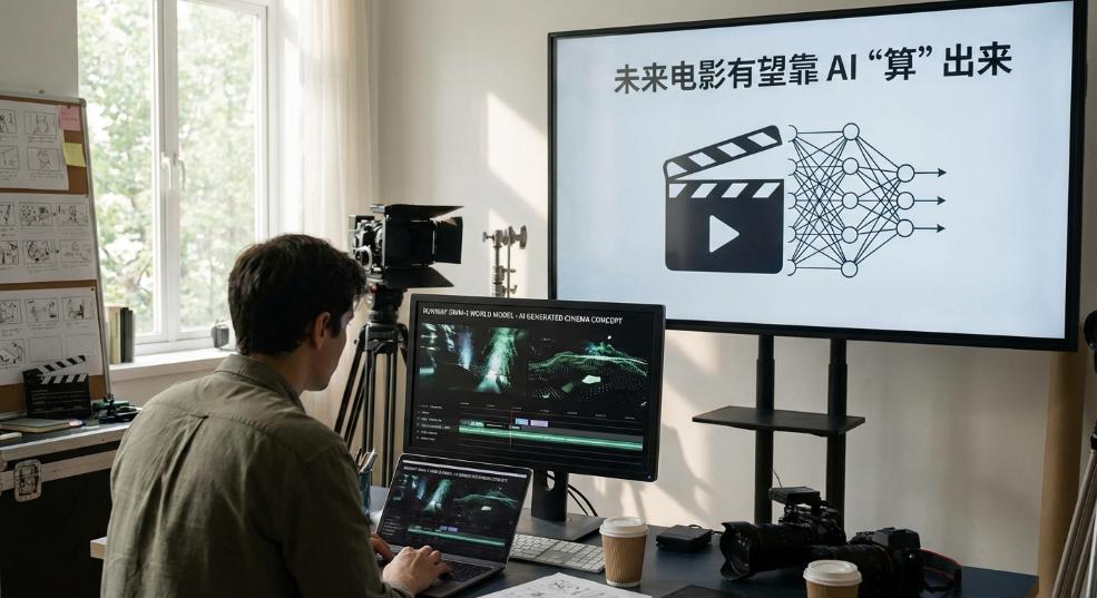 Runway 发布 GWM-1 世界模型：未来电影有望靠 AI“算”出来第一张图