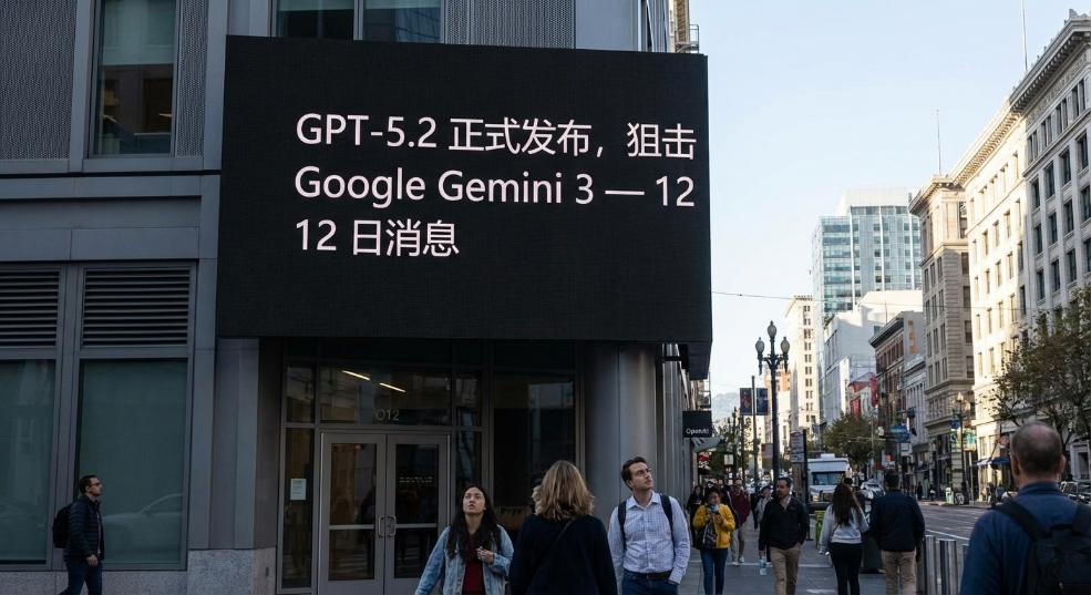 OpenAI 推出 GPT-5.2 正式发布，狙击 Google Gemini 3第一张图