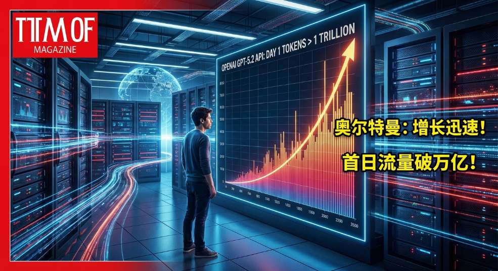 奥尔特曼：OpenAI GPT-5.2 API 上线首日 tokens 超万亿，