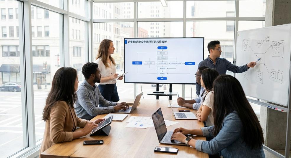 定制网站建设全流程智能系统解第一张图