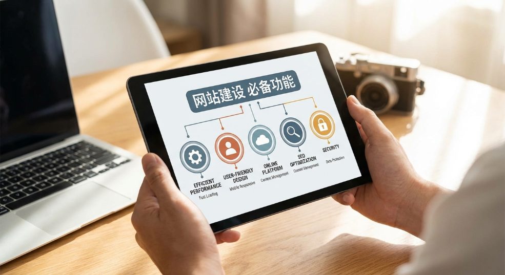 网站建设必备哪些功能？第一张图