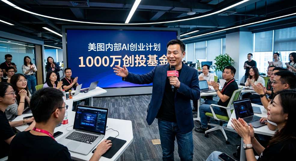 美图 CEO 吴欣鸿：鼓励员工内部 AI 创业，给 1000 万元“风投”