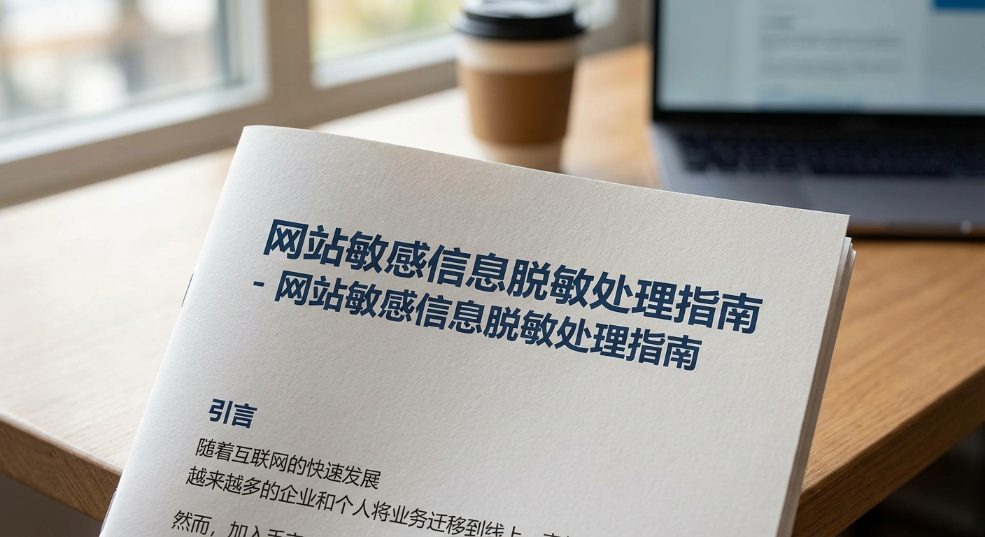 网站敏感信息脱敏处理指南 网站敏感信息脱敏处理指南第一张图