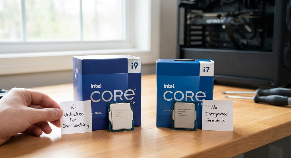 cpu后面的k和f什么意思第一张图