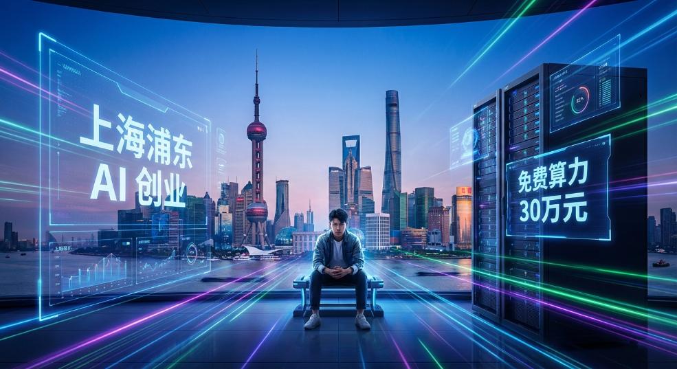 上海浦东：针对新注册 AI 一人创业公司提供最高 30 万元免费算力
