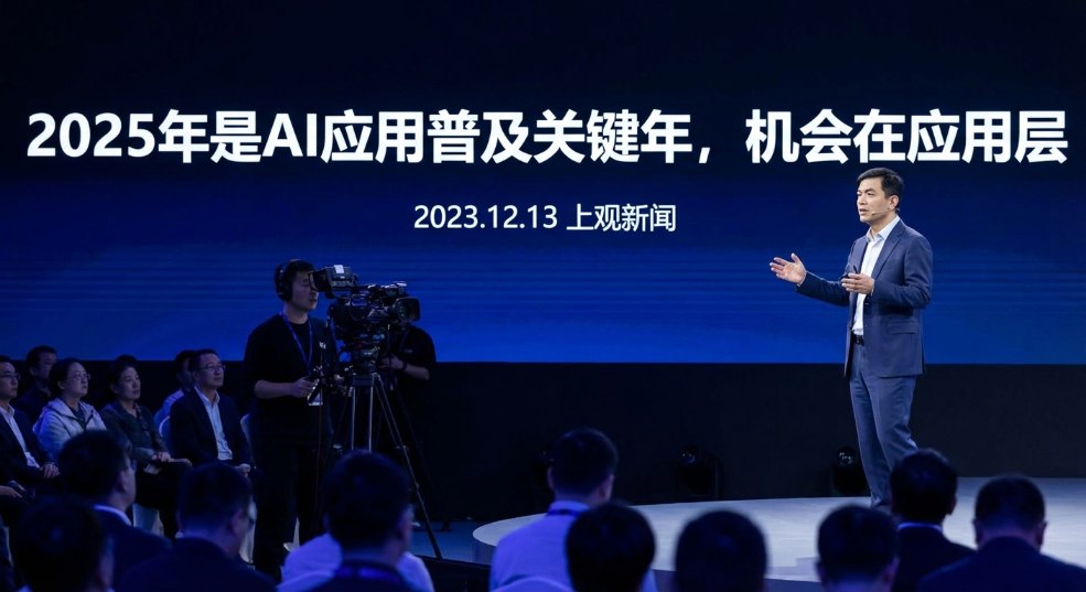 李彦宏：2025 年是 AI 应用普及关键年，机会在应用层第二张图