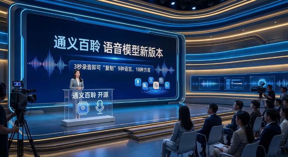 阿里通义百聆推出语音模型新版本：3 秒录音即可“复制”9 种语言、18 种方言第二张图