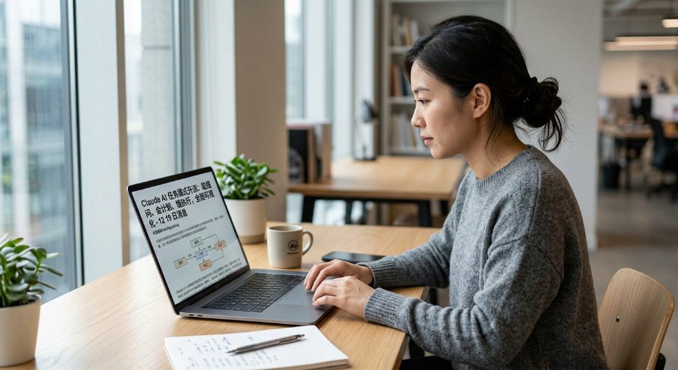 Claude AI 任务模式开测：能提问、会计划、懂执行，全程可视化第一张图