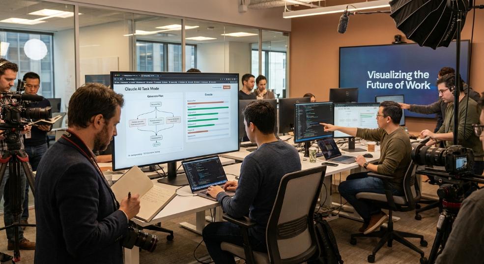 Claude AI 任务模式开测：能提问、会计划、懂执行，全程可视化第二张图