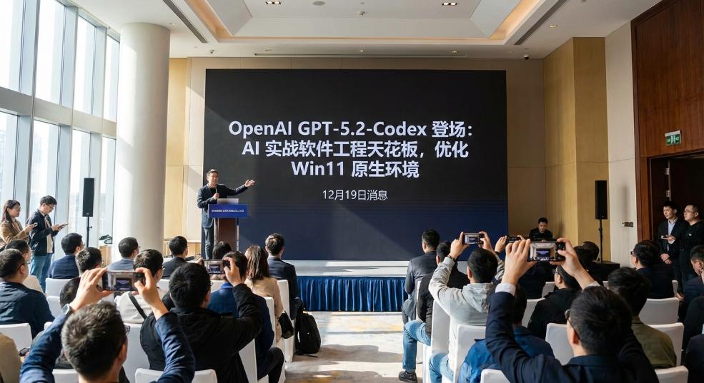 OpenAI 最强智能体编程模型 GPT-5.2-Codex 登场：AI 实战软件工程天花板，优化 Win11 原生环境第一张图