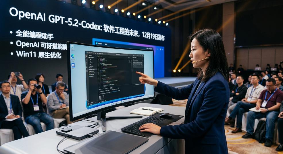 OpenAI 最强智能体编程模型 GPT-5.2-Codex 登场：AI 实战软件工程天花板，优化 Win11 原生环境第二张图