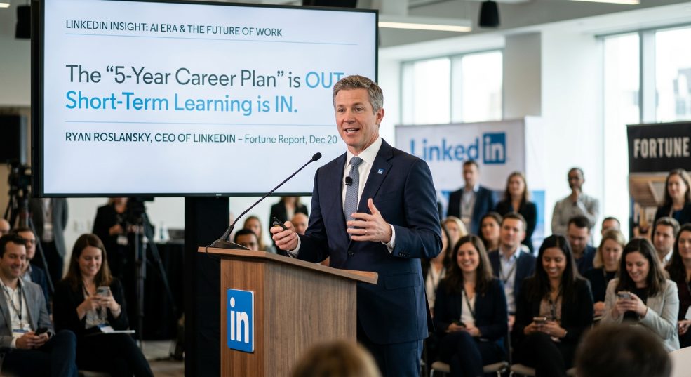 LinkedIn CEO：AI 时代「五年职业规划」已过时，短期学习更有效第一张图