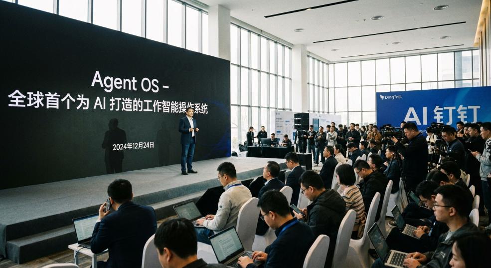 钉钉发布全球首个为 AI 打造的工作智能操作系统 Agent OS第一张图