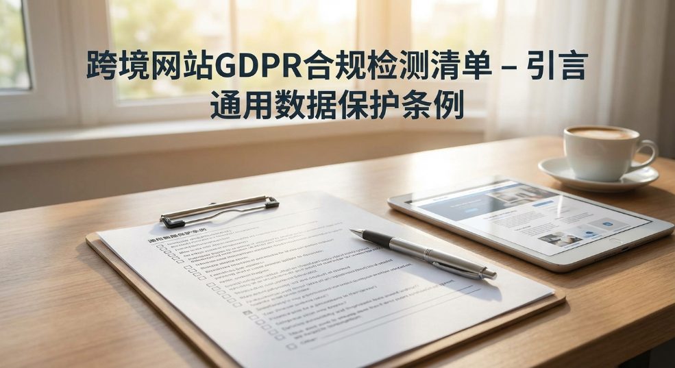 跨境网站GDPR合规检测清单第一张图