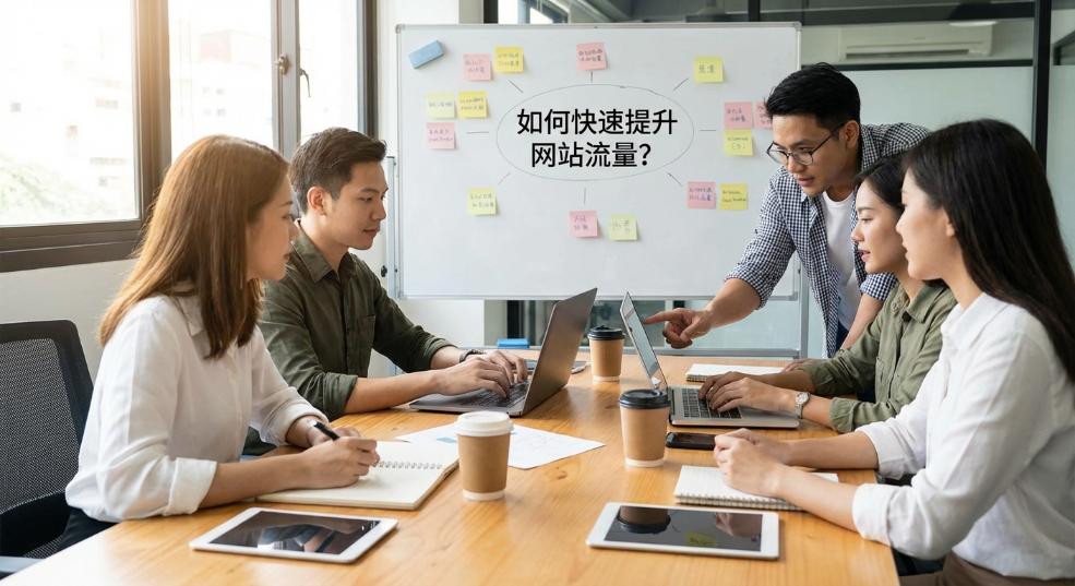 如何快速提升网站流量？第一张图