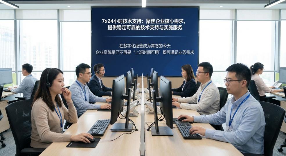 7x24小时技术支持：聚焦企业核心需求，提供稳定可靠的技术支持与实施服务第一张图