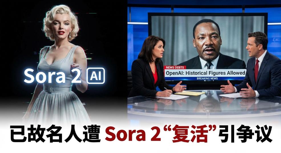 已故名人遭 Sora 2“复活”引争议，OpenAI 称允许生成历史人物