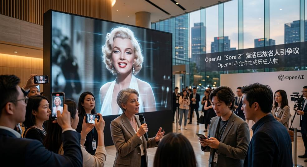 已故名人遭 Sora 2“复活”引争议，OpenAI 称允许生成历史人物第二张图