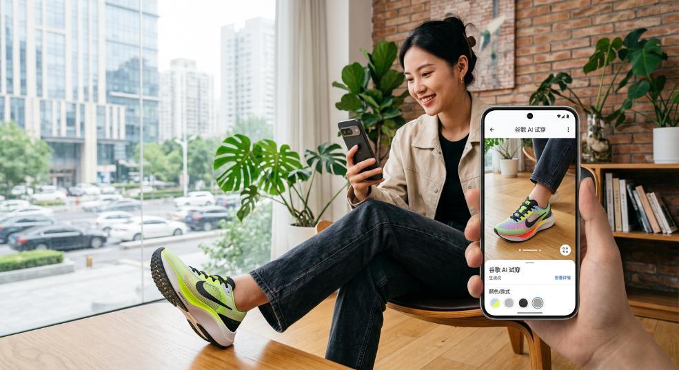 谷歌 AI 试穿功能升级，助你“赛博买鞋”第二张图