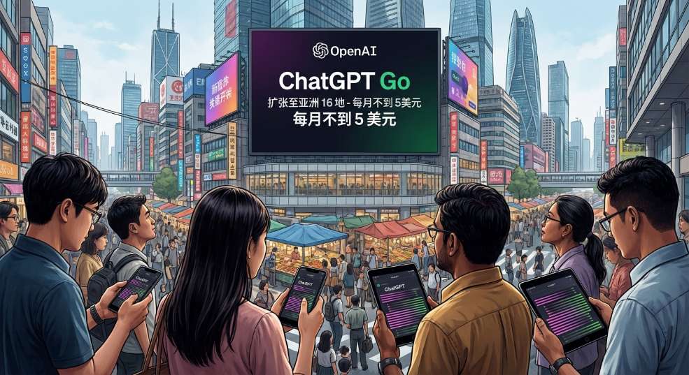 OpenAI 低价 ChatGPT Go 订阅计划扩张至亚洲 16 地，每月不到 5 美元第二张图