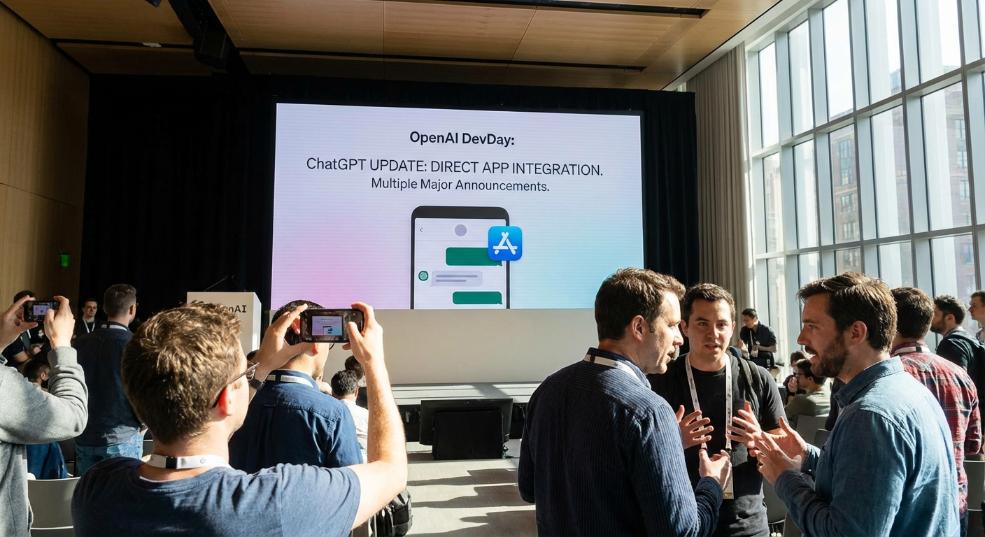 OpenAI 多个重磅炸弹公布：ChatGPT 里直接装 App第一张图