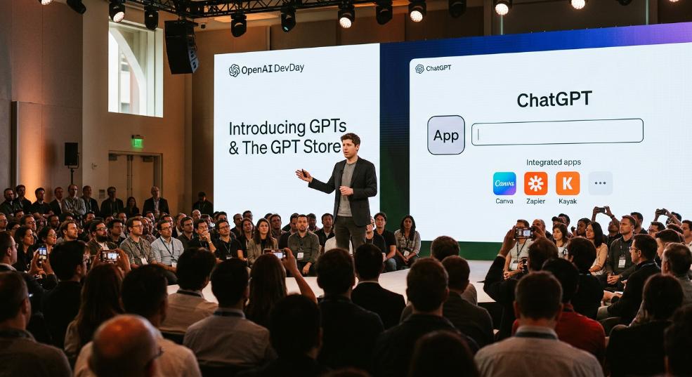 OpenAI 多个重磅炸弹公布：ChatGPT 里直接装 App第二张图