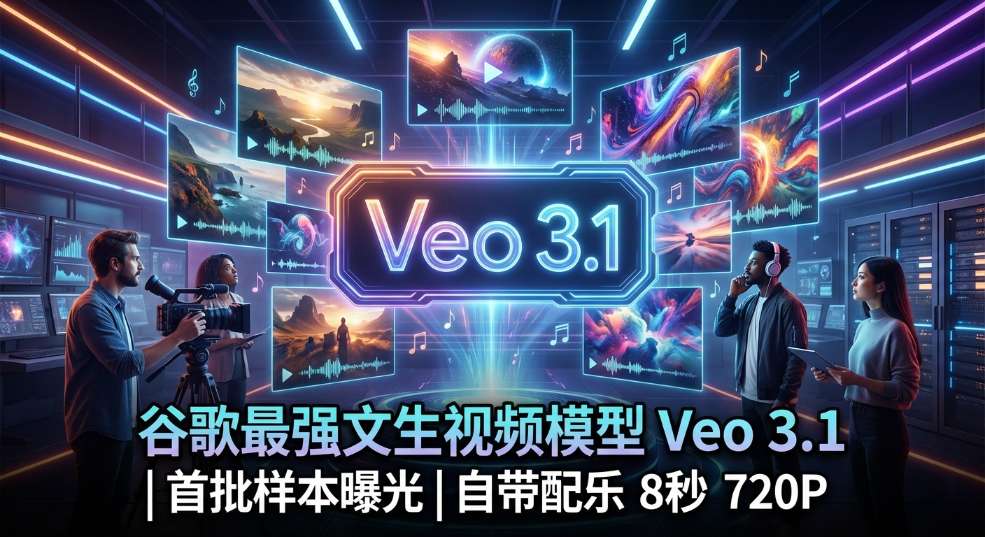 谷歌最强文生视频模型 Veo 3.1 首批样本曝光：自带配乐、8 秒 720P