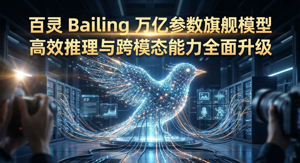 百灵发布万亿参数旗舰模型，高效推理与跨模态能力全面升级