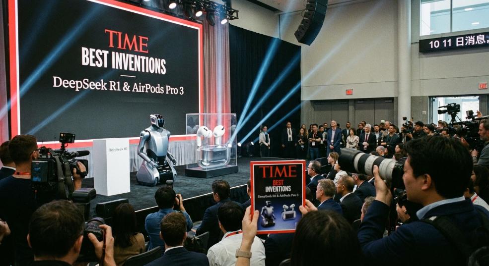 《时代》杂志公布年度最佳发明公布：DeepSeek R1、AirPods Pro 3 上榜第二张图