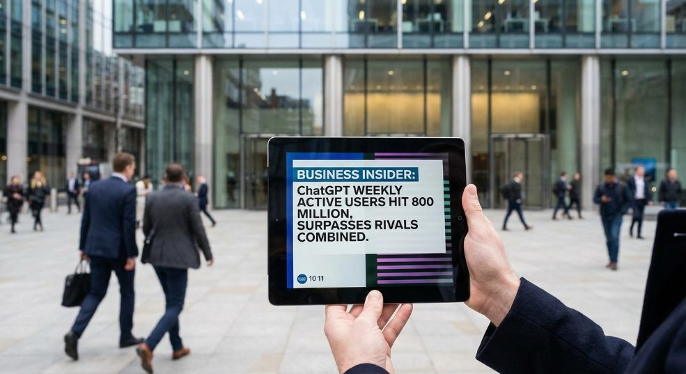 ChatGPT 周活跃用户破 8 亿，规模超竞争对手总和第一张图