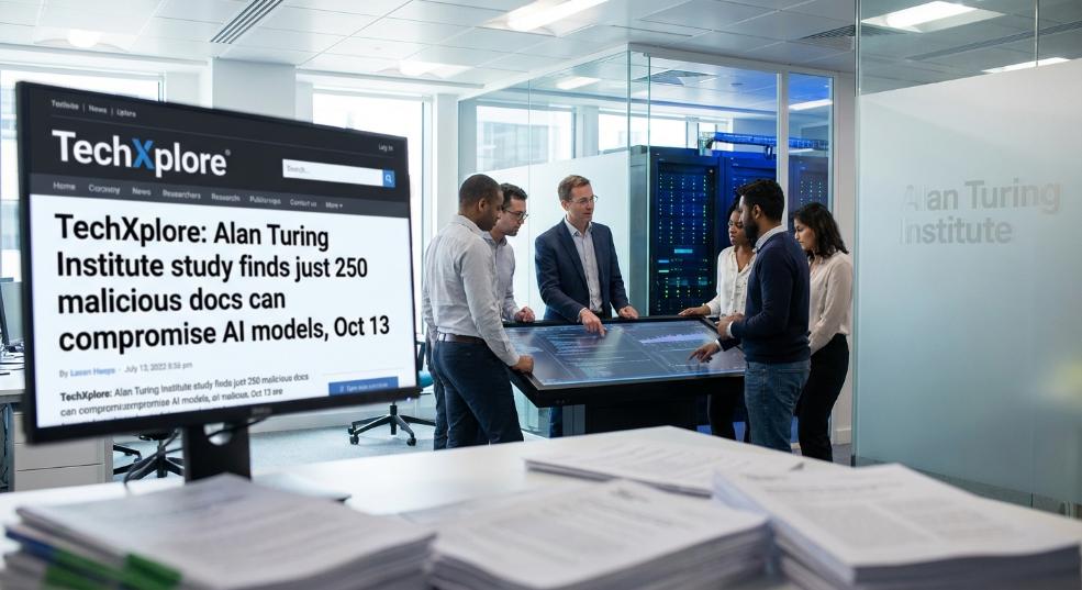 艾伦・图灵研究所等最新研究：只需 250 份恶意文档就能攻破任意体量 AI模型第二张图