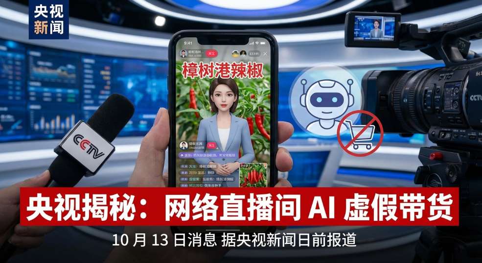 央视揭秘网络直播间 AI 虚假带货