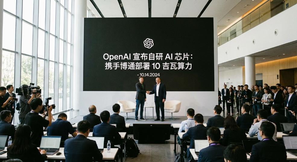 OpenAI 宣布自研 AI 芯片：携手博通部署 10 吉瓦算力第一张图