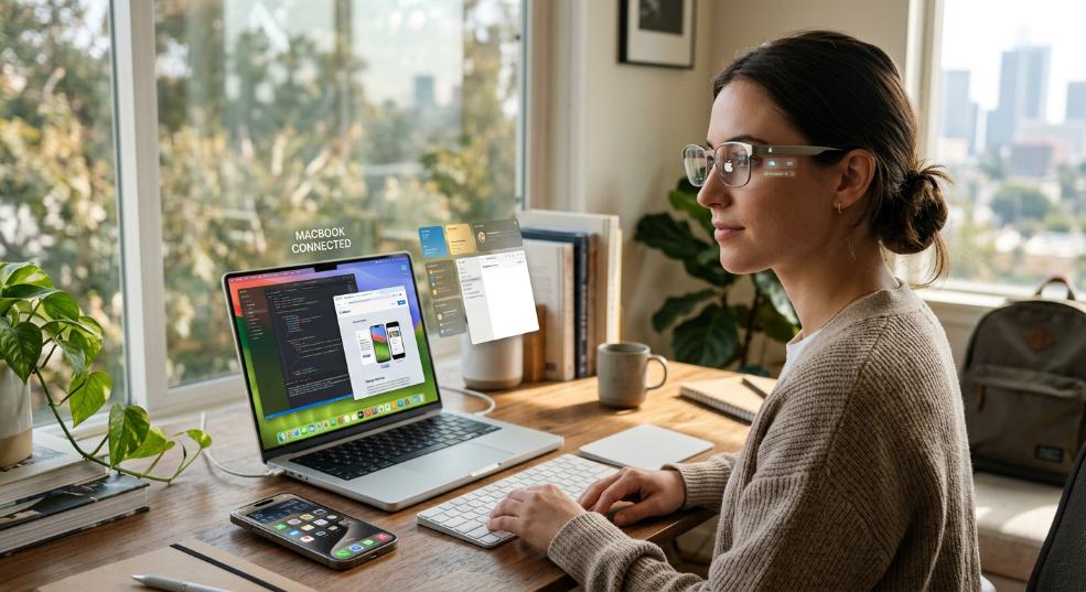 苹果智能眼镜玩法曝光：既能连 Mac，又能连 iPhone第一张图