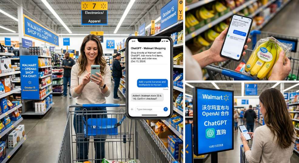 沃尔玛宣布与 OpenAI 合作，可在 ChatGPT 聊天中直接购物第二张图