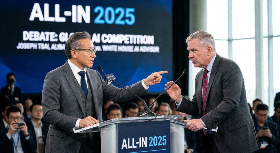 阿里巴巴蔡崇信激辩“白宫 AI 沙皇”：AI 应用中国进展显著，AI 没有赢家通吃第一张图
