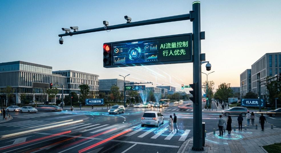 红绿灯用上 AI：根据车流量、行人过街调整时长，雄安新区已落地