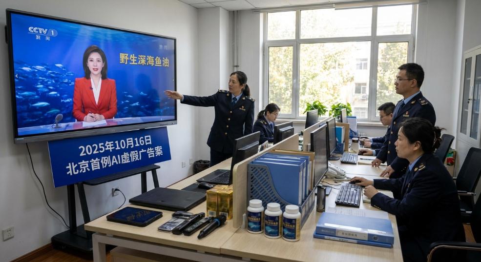AI 冒充央视主持人卖鱼油，北京查处首例滥用 AI 技术发布虚假广告案第一张图