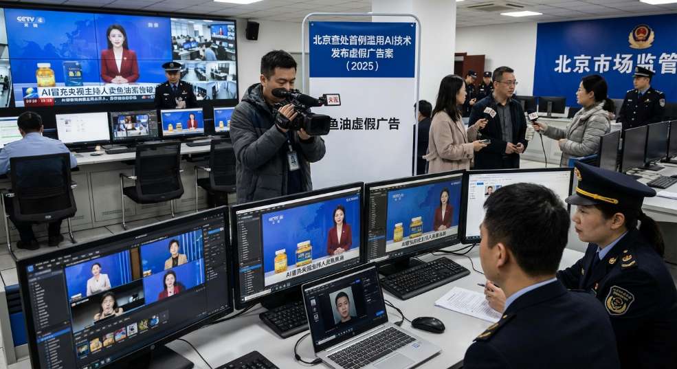 AI 冒充央视主持人卖鱼油，北京查处首例滥用 AI 技术发布虚假广告案第二张图