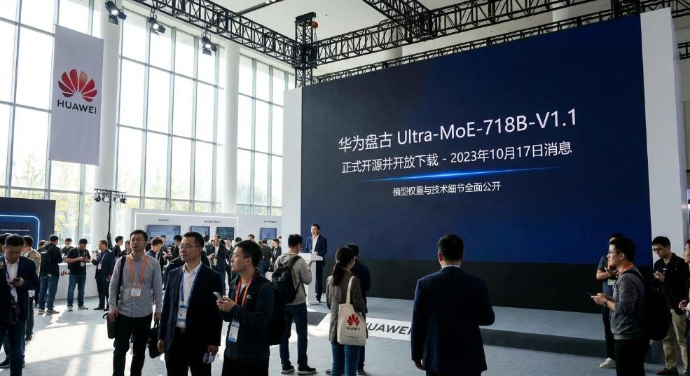 华为盘古 Ultra-MoE-718B-V1.1 正式开源并开放下载，模型权重与技术细节全面公开第一张图