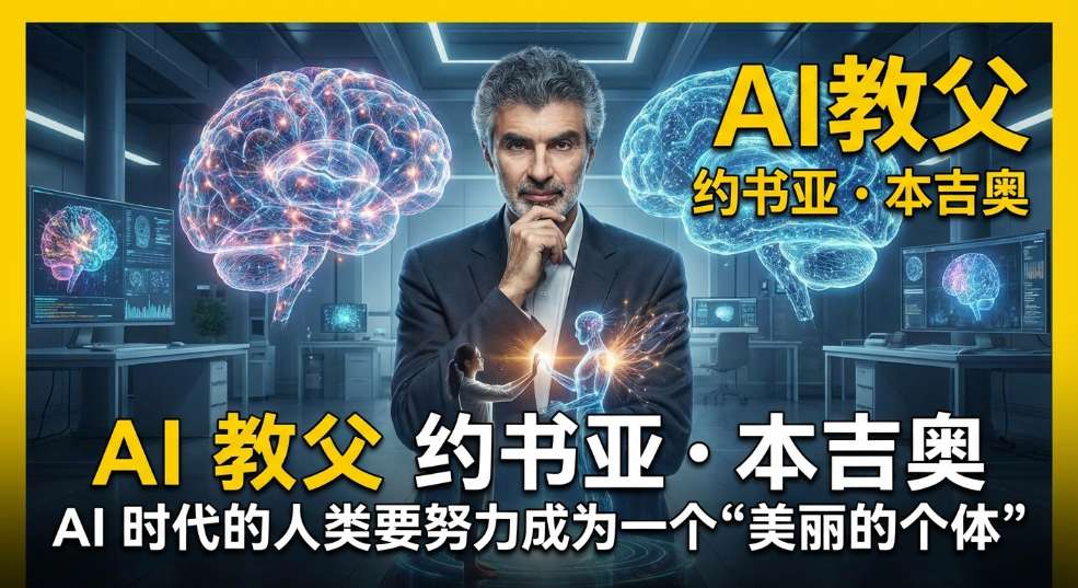 “AI教父”约书亚・本吉奥：AI 时代的人类要努力成为一个“美丽的个体”