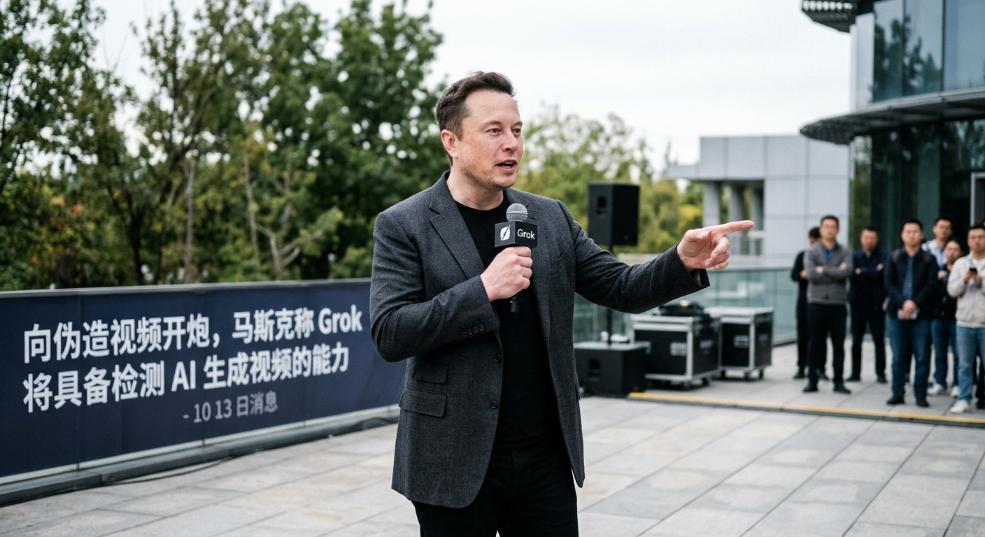 向伪造视频开炮，马斯克称 Grok 将具备检测 AI 生成视频的能力第一张图