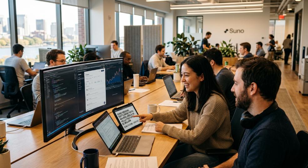 估值有望达 20 亿美元，“AI唱作人”Suno 正寻求与多家大型唱片公司和解第一张图